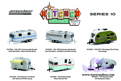 Greenlight - Hitched Homes Series 10 (1/64 scale diecast model car, Asstd.) 34100/48