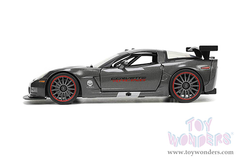 Jada Toys Bigtime Muscle - Chevrolet&reg; Corvette&reg; C6-R Hardtop (2005, 1/24 scale diecast model car, Dark Gray) 34117