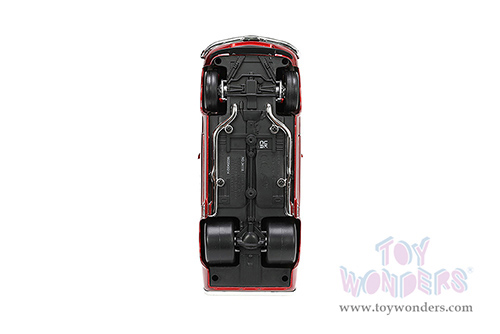 Jada Toys Bigtime Muscle - Ford Mustang Boss 429 "Super Boss" (1970, 1/24 scale diecast model car, Candy Red/White Stripes) 34118