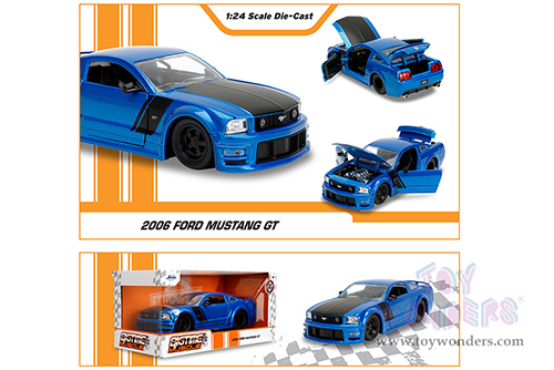 Jada Toys Bigtime Muscle - Ford Mustang GT Hardtop (2006, 1/24 scale diecast model car, Blue) 34195