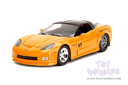 Jada Toys Bigtime Muscle - Chevrolet&reg; Corvette&reg; Z06 "Mickey Thompson" (2006, 1/24 scale diecast model car, Yellow/Black) 34204/4