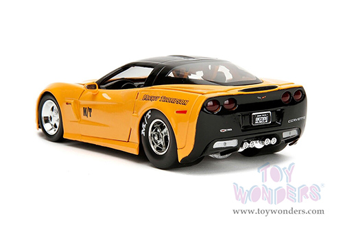 Jada Toys Bigtime Muscle - Chevrolet&reg; Corvette&reg; Z06 "Mickey Thompson" (2006, 1/24 scale diecast model car, Yellow/Black) 34204/4