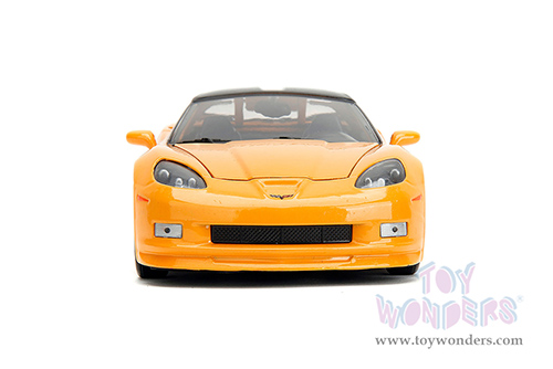 Jada Toys Bigtime Muscle - Chevrolet&reg; Corvette&reg; Z06 "Mickey Thompson" (2006, 1/24 scale diecast model car, Yellow/Black) 34204/4