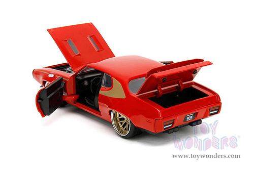 Jada Toys Bigtime Muscles - Plymouth GTX Hardtop (1972, 1/24 scale diecast model car, Red/Gold) 34206/4