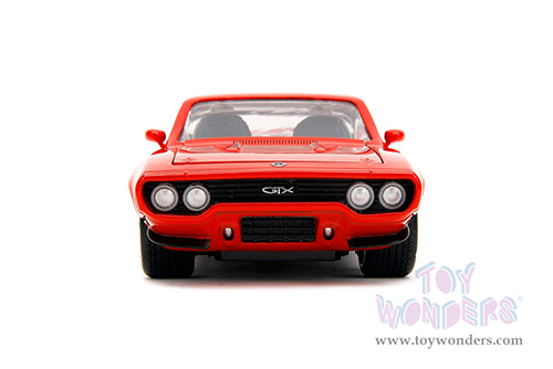 Jada Toys Bigtime Muscles - Plymouth GTX Hardtop (1972, 1/24 scale diecast model car, Red/Gold) 34206/4