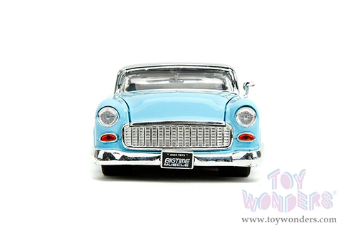 Jada Toys Bigtime Muscle - Chevrolet® Bel Air® "Bad Guys" Hardtop (1955, 1/24 scale diecast model car, Light Blue/Silver) 34207/4