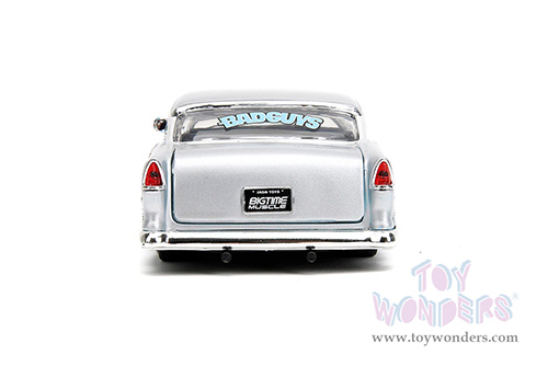 Jada Toys Bigtime Muscle - Chevrolet® Bel Air® "Bad Guys" Hardtop (1955, 1/24 scale diecast model car, Light Blue/Silver) 34207/4
