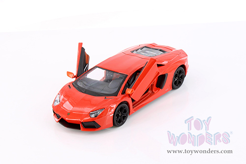 Showcasts® Collectibles - Lamborghini Aventador Coupé (1/24 scale diecast model car, Orange) 34210 MAP: $19.99