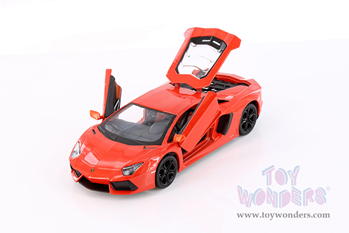 Showcasts® Collectibles - Lamborghini Aventador Coupé (1/24 scale diecast model car, Orange) 34210 MAP: $19.99