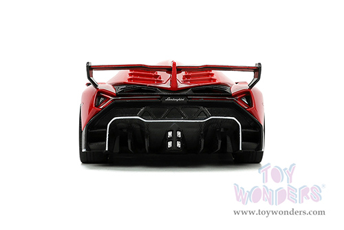 Jada Toys Hyper-Spec - Lamborghini Veneno Hardtop (1/24 scale diecast model car, Red/Black) 34212/4