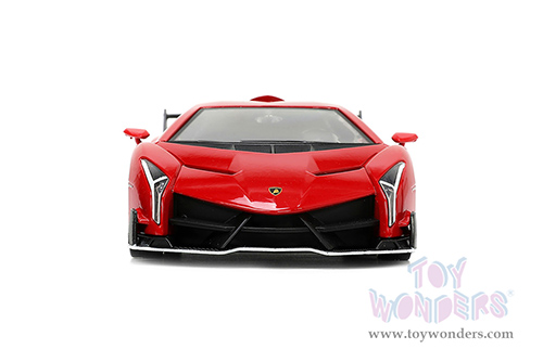 Jada Toys Hyper-Spec - Lamborghini Veneno Hardtop (1/24 scale diecast model car, Red/Black) 34212/4