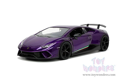 Jada Toys Hyper-Spec - Lamborghini Huracán Performante Hardtop (1/24, diecast model car, Purple) 34214/4