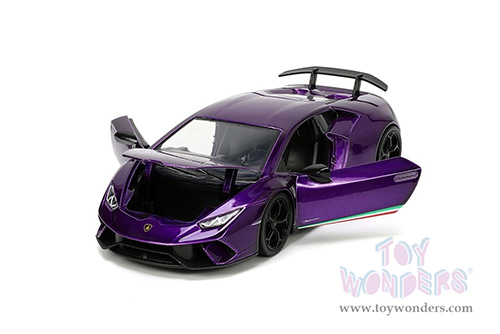 Jada Toys Hyper-Spec - Lamborghini Huracán Performante Hardtop (1/24, diecast model car, Purple) 34214/4