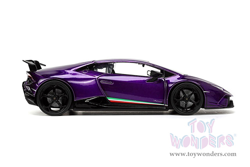 Jada Toys Hyper-Spec - Lamborghini Huracán Performante Hardtop (1/24, diecast model car, Purple) 34214/4