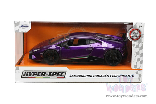 Jada Toys Hyper-Spec - Lamborghini Huracán Performante Hardtop (1/24, diecast model car, Purple) 34214/4