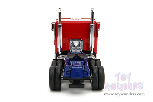 Jada Toys - Hollywood Rides | TRANSFORMERS 7 Optimus Prime® Tractor Truck "Rise of the Beasts" (1/24, diecast model car, Red/Blue with Silver Stripes) 34262/4