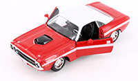 Showcasts® Collectibles - Dodge Challenger R/T Coupe Soft Top (1970, 1/24 scale diecast model car, Red) 37263 MAP: $19.99