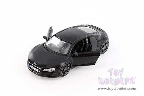 Showcasts® Collectibles - Audi R8 Hard Top (1/24 scale diecast model car, Matte Black) 34281 MAP: $19.99