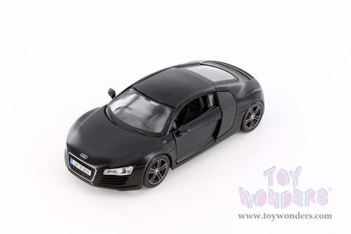 Showcasts® Collectibles - Audi R8 Hard Top (1/24 scale diecast model car, Matte Black) 34281 MAP: $19.99