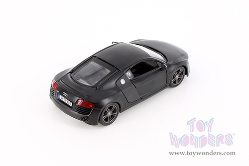 Showcasts® Collectibles - Audi R8 Hard Top (1/24 scale diecast model car, Matte Black) 34281 MAP: $19.99