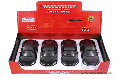 Showcasts® Collectibles - Audi R8 Hard Top (1/24 scale diecast model car, Matte Black) 34281 MAP: $19.99