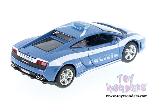Showcasts Collectibles - Lamborghini Gallardo LP 560-4 Polizia Hardtop (1/24 scale diecast model car, Blue/White) 34299