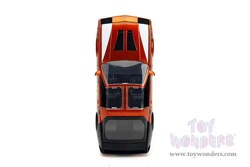 Jada Toys - Hollywood Rides | Chevrolet® Camaro® Z/28 with Chester Cheetah Diecast Figure "Cheetos" (1985, 1/24, diecast model car, Orange/Black) 34384/4