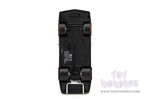 Jada Toys - Hollywood Rides | Chevrolet® Camaro® Z/28 with Chester Cheetah Diecast Figure "Cheetos" (1985, 1/24, diecast model car, Orange/Black) 34384/4