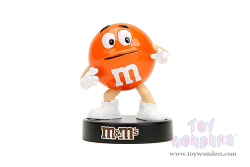 Jada Toys - Hollywood Rides | Jeep® Wrangler with Orange M&M's Diecast Figure (2017, 1/24 diecast model car, Orange/White) 34401