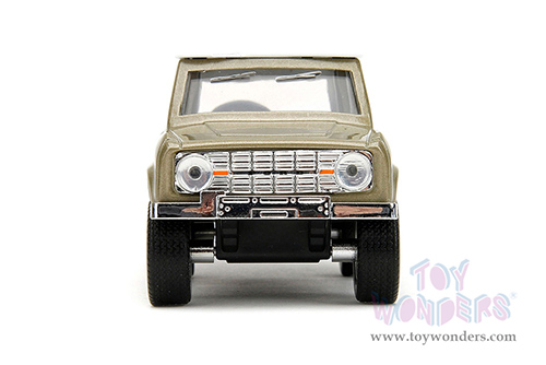 Jada Toys - Hollywood Rides | Marvel Guardians of the Galaxy Ford Bronco with Groot Diecast Figure (1973, 1/32, diecast model car, Gold/White) 34415/12