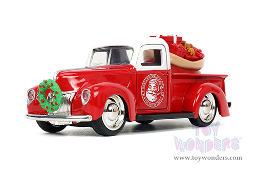Jada Toys Holiday Rides - Mr. & Mrs. Santa Claus Twin Pack (1/32 scale diecast model car, Red) 34441