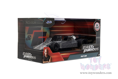 Jada Toys Fast & Furious - Flip Car F6 (1/32 scale diecast model car, Raw Metal) 34445