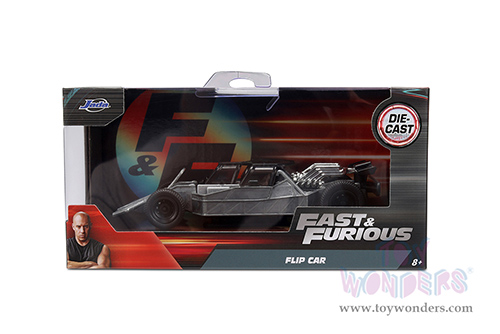 Jada Toys Fast & Furious - Flip Car F6 (1/32 scale diecast model car, Raw Metal) 34445