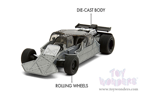 Jada Toys Fast & Furious - Flip Car F6 (1/32 scale diecast model car, Raw Metal) 34445