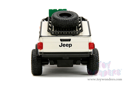 Jada Toys - Hollywood Rides | Jeep® Gladiator Pickup Truck "Jurassic World Dominion" (2022) Movie (2020, 1/32 scale diecast model car, Beige) 34465/24