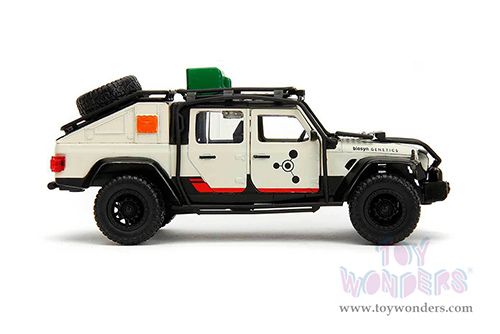 Jada Toys - Hollywood Rides | Jeep® Gladiator Pickup Truck "Jurassic World Dominion" (2022) Movie (2020, 1/32 scale diecast model car, Beige) 34465/24