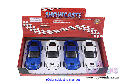 Showcasts Collectibles - Chevrolet Corvette Stingray Hardtop (2014, 1/24 scale diecast model car, Asstd.) 34505
