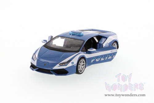 Showcasts Collectibles - Lamborghini Huracan Hard Top & Lamborghini Huracan Polizia (1/24 scale diecast model car, Asstd.) 34509/11
