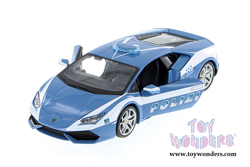 Showcasts Collectibles - Lamborghini Police Assortment Hard Top (1/24 scale diecast model car, Blue/White) 34511/99
