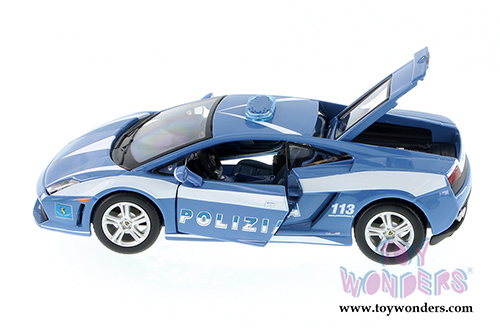 Showcasts Collectibles - Lamborghini Police Assortment Hard Top (1/24 scale diecast model car, Blue/White) 34511/99
