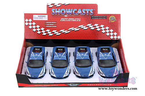 Showcasts Collectibles - Lamborghini Huracan LP 610-4 Police Hardtop (1/24 scale diecast model car, Blue/White) 34511