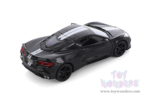 Showcasts Collectibles - Chevrolet® Corvette® Stingray Coupe Z51 (2020, 1/24 scale diecast model car, Black) 34527DBK
