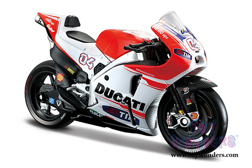 Maisto - MotoGP | Ducati Corse Team #04 and #29 Motorcycles (2015, 1/18 scale diecast model car, Red) 34588