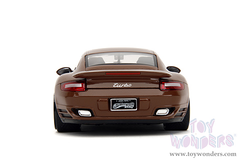 Jada Toys - Hollywood Rides | Porsche 911 with Brown M&M's Diecast Figure (1/24 diecast model car, Brown) 34624