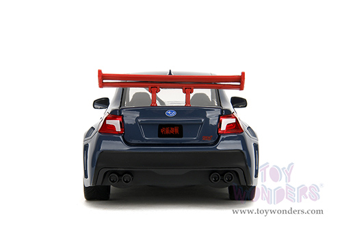 Jada Toys - Hollywood Rides | Subaru WRX STI Widebody with Yuji Itadori Diecast Figure "Jujutsu Kaisen" (2016, 1/24, diecast model car, Dark Blue) 34714
