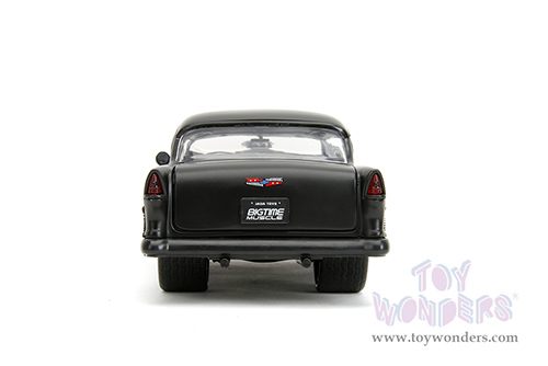 Jada Toys Bigtime Muscle - Chevrolet&reg; Bel Air&reg; Hardtop (1955, 1/24 scale diecast model car, Blue/Black) 34721