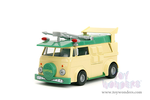 Jada Toys - Hollywood Rides | Party Wagon "Teenage Mutant Ninja Turtles" (1/32, diecast model car, Green/Beige) 34723