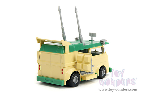 Jada Toys - Hollywood Rides | Party Wagon "Teenage Mutant Ninja Turtles" (1/32, diecast model car, Green/Beige) 34723