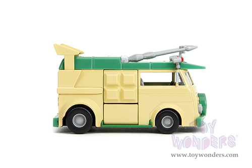 Jada Toys - Hollywood Rides | Party Wagon "Teenage Mutant Ninja Turtles" (1/32, diecast model car, Green/Beige) 34723