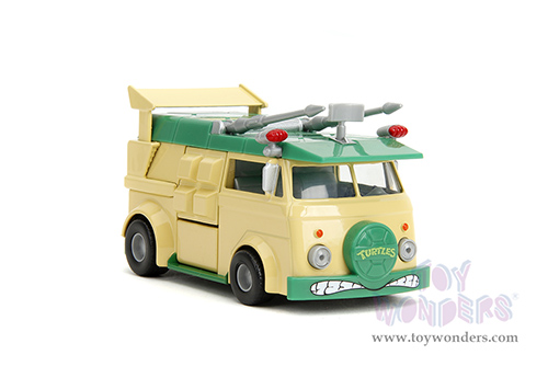 Jada Toys - Hollywood Rides | Party Wagon "Teenage Mutant Ninja Turtles" (1/32, diecast model car, Green/Beige) 34723